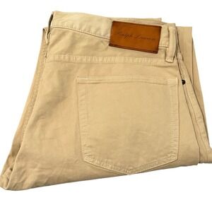Ralph Lauren Purple Lable Men Slim Fit Chino Pants Khaki Size‎ 34x34